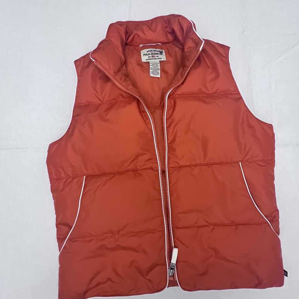 Polo by Ralph Lauren Women's Red Puffer Vest